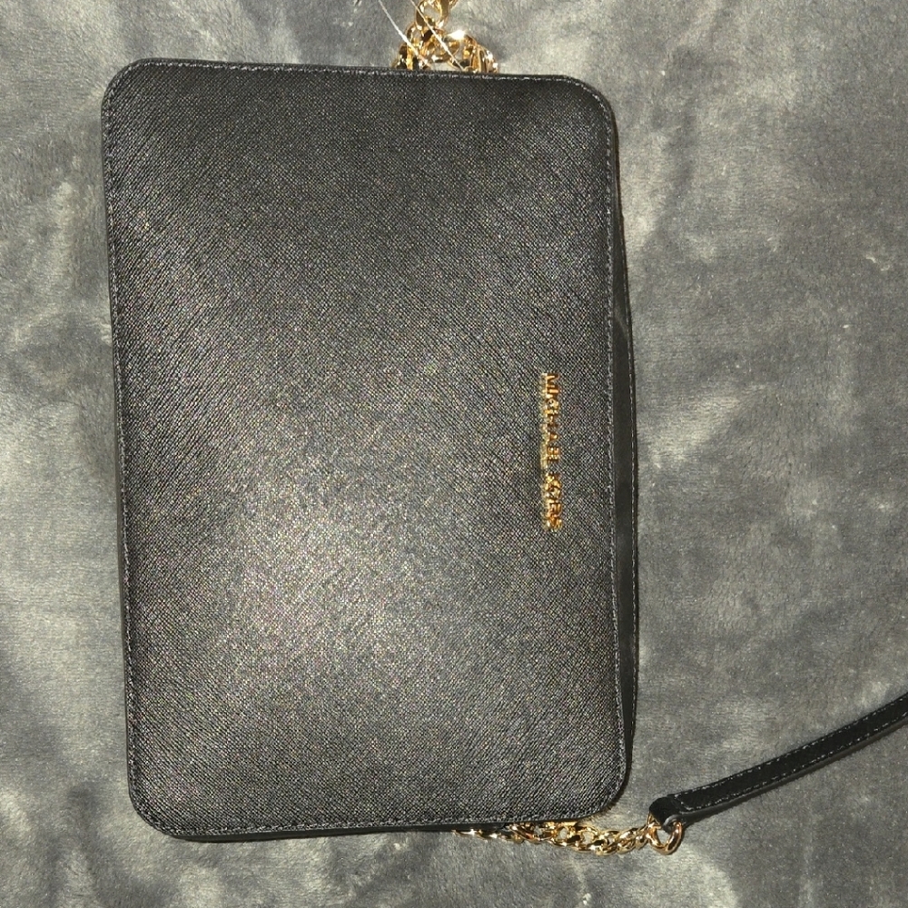 Michael Kors Black and Gold Crossbody Bag